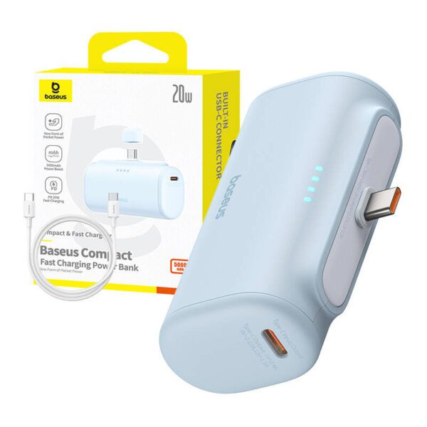 Powerbank baseus Compact USB-C 5000mAh, 20W (blue) - Image 9
