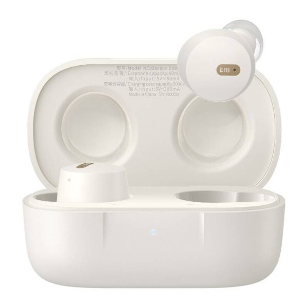Earphones TWS Baseus Bowie E18 (white) - Image 2