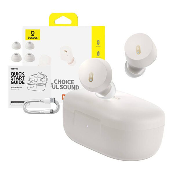 Earphones TWS Baseus Bowie E18 (white) - Image 9