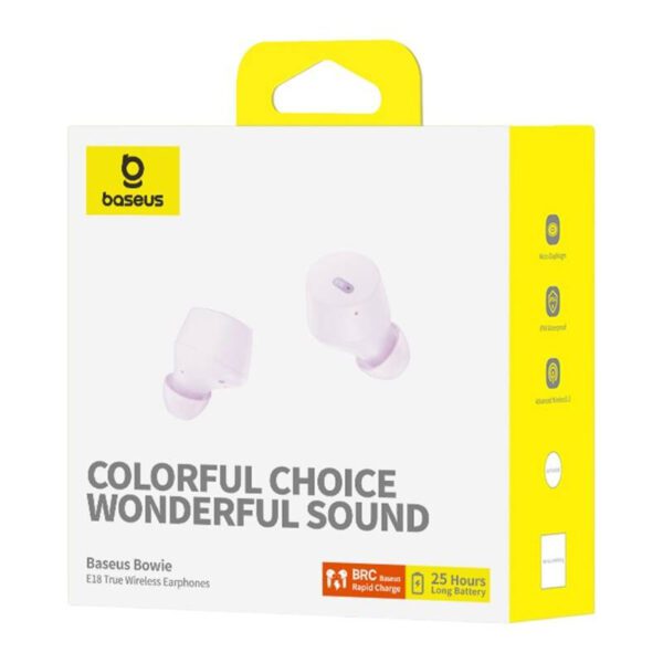 Earphones TWS Baseus Bowie E18 (purple) - Image 6