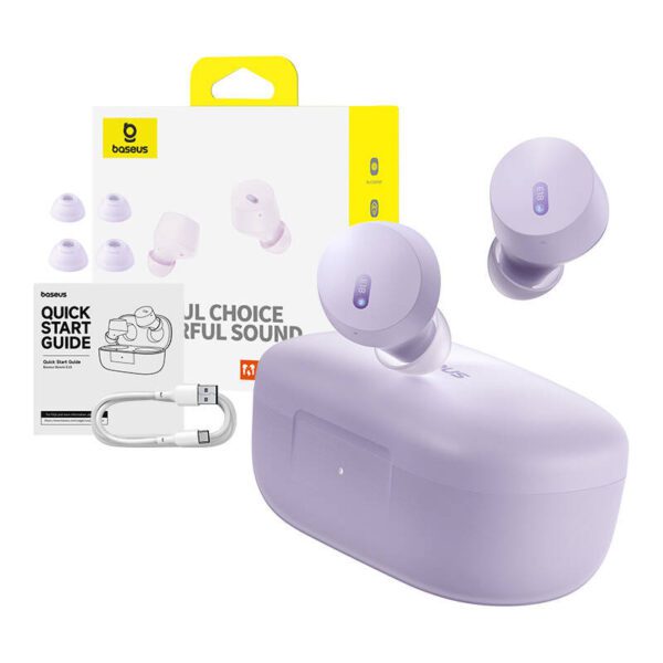Earphones TWS Baseus Bowie E18 (purple) - Image 9