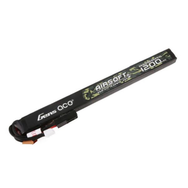 Gens ace 25C 1200mAh 3S1P 11.1V Airsoft Gun Lipo Battery with mini Tamiya Plug Long size - Image 2
