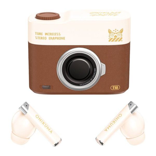 ONIKUMA Bluetooth In-Ear Headphones T18 Brown - Image 2