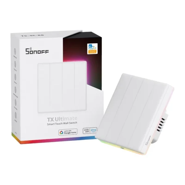 Smart WiFi Touch Wall Switch Sonoff TX T5 4C (4-channel) - Image 4