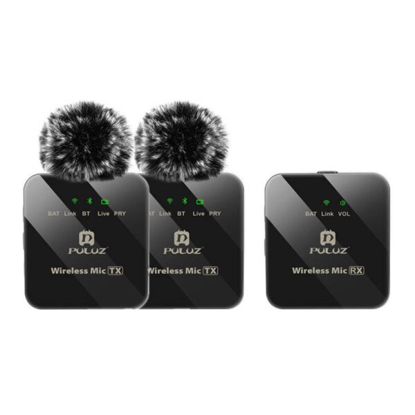 Wireless Lavalier Microphone PULUZ 2 TX + 1 RX - Image 2