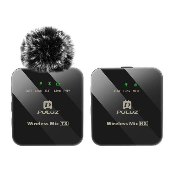 Wireless Lavalier Microphone PULUZ 1 TX + 1 RX - Image 2