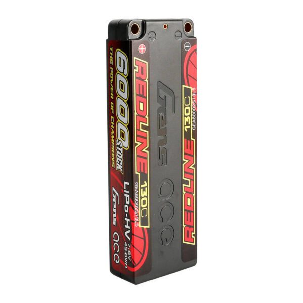 Gens ace Redline Series 6000mAh 7.6V 130C 2S2P HardCase 57# HV Lipo Battery - Image 3