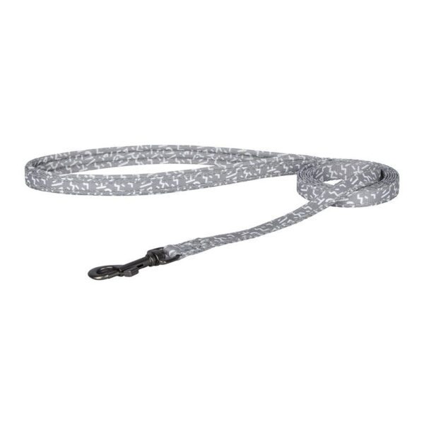 Dogness walking set leash 1,5m+harness for dog (light gray) - Image 3
