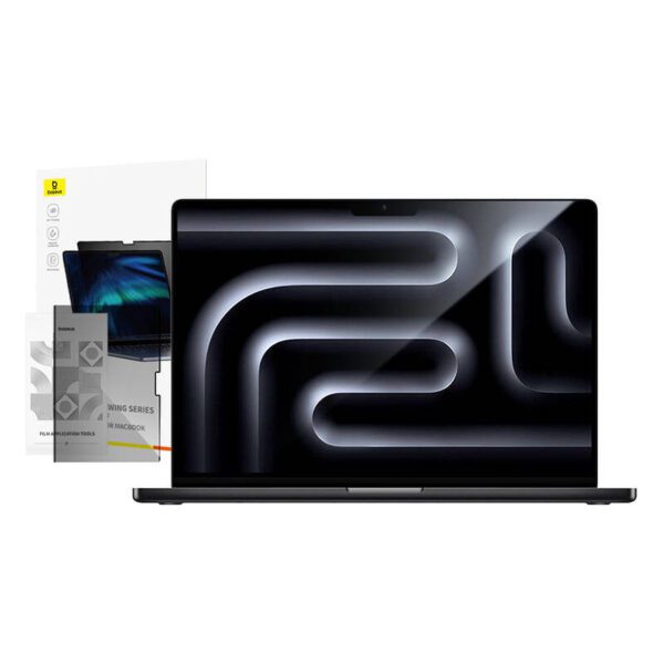Baseus Magic Drawing magnetic protective privacy overlay for MacBook Pro 16" (2021/2023) + cleaning kit (transparent) - Image 5
