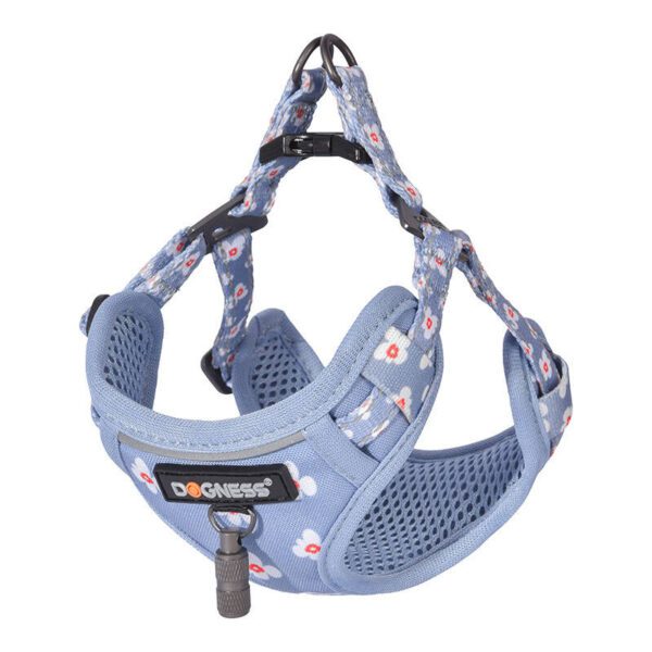 Dogness walking set leash 1,5m +harness for dog (light blue) - Image 2