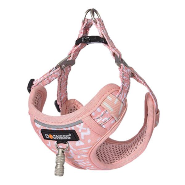 Dogness cat leash 1,5m+harness walking set (pink) - Image 2