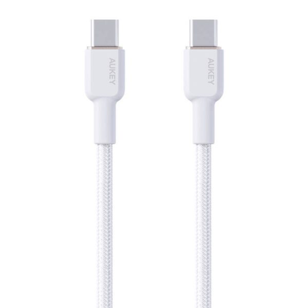 USB-C to USB-C Cable Aukey CB-NCC2, 60W, 1.8m (white) - Image 2