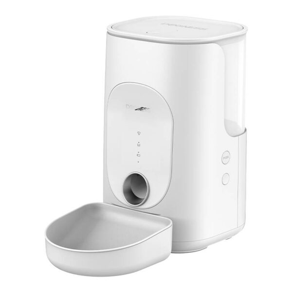 Dogness F16 WiFi 5G 4L smart food dispenser with plastic bowl (white) - Image 2