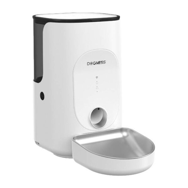 Dogness F16 WiFi 5G 4L smart food dispenser with stainless steel bowl (white) - Image 2