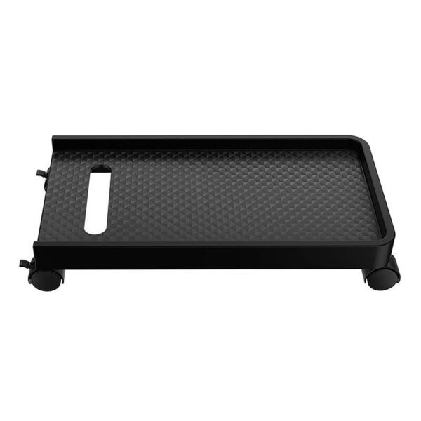 Desktop computer stand, on wheels (black), up to 15 kg - Image 2