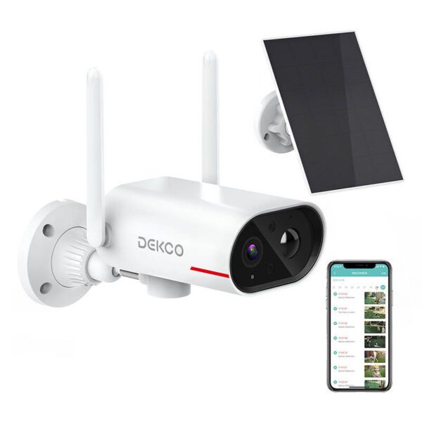 IP Outdoor WiFi camera with solar panel DEKCO DC8L 3MP - Image 2