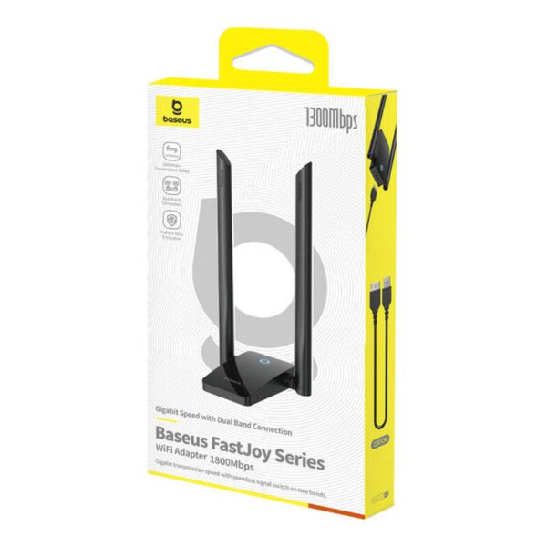 Adapter WiFi Baseus FastJoy 1800Mbps (black) - Image 7