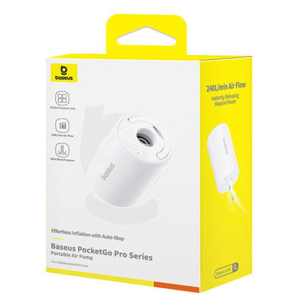 Baseus PocketGo Portable Pump (white) - Image 7