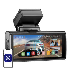 4K front camera, 1080p rear camera and 1080p internal camera Azdome M580, 5GHz WiFi, GPS, G-Sensor + 64GB memory card