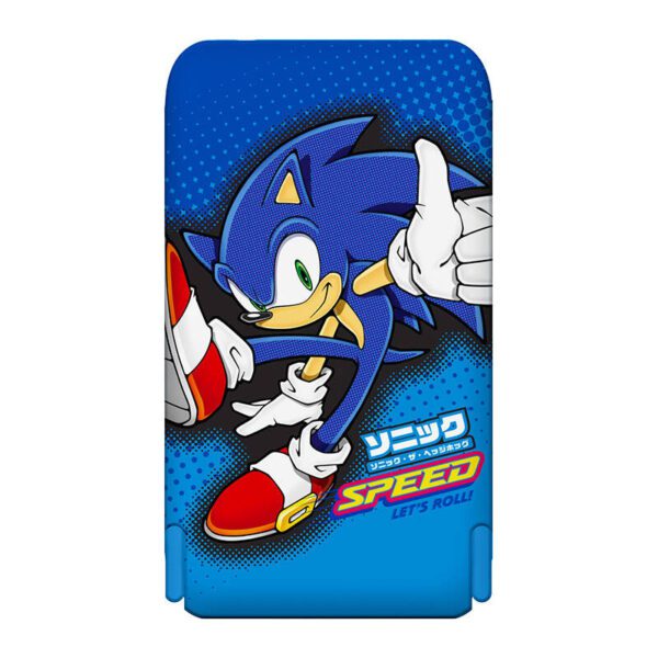 Magnetic powerbank OTL 5000 mAh, USB-C 15W, Sonic The Hedgehoh with stand (blue) - Image 2