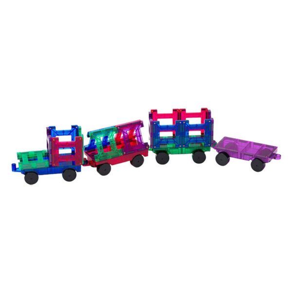Playmags 3D magnetic train blocks 155 set of 20 pieces - Image 2