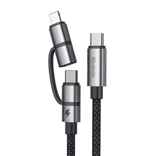 Mcdodo 2in1 cable CA-0450 USB-C to USB-C + Lightning, 1.2 m - Image 2