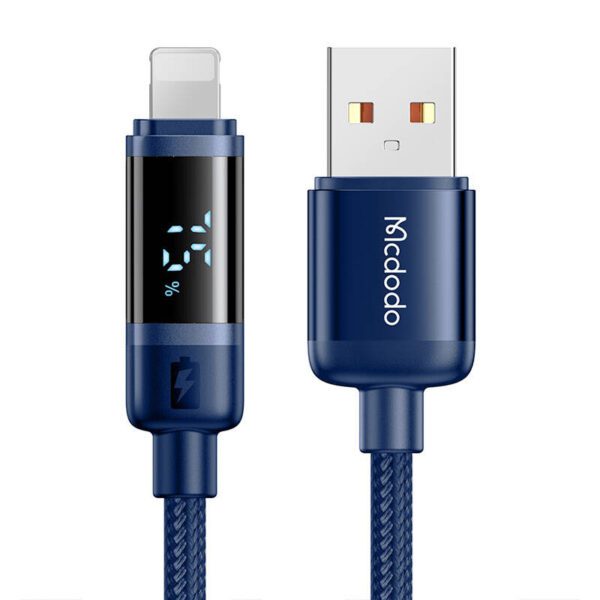 Mcdodo CA-5001 USB-A to Lightning cable, 100W, 1.2m (blue) - Image 2