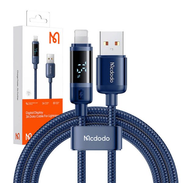 Mcdodo CA-5001 USB-A to Lightning cable, 100W, 1.2m (blue) - Image 3