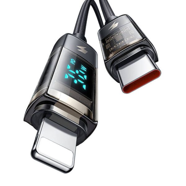 Mcdodo CA-3600 USB-C to Lightning cable, auto power off, 36W, 1.2m (black) - Image 3