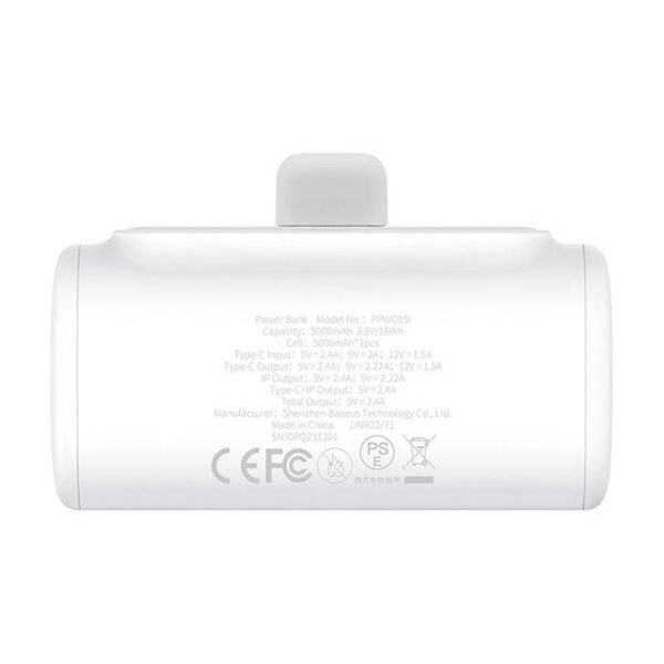 Powerbank OS-Baseus Compact IP 5000mAh 20W (white) - Image 5