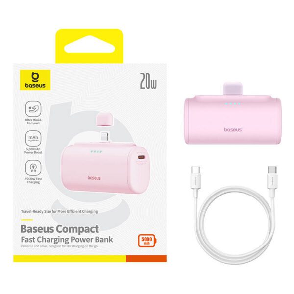 Powerbank OS-Baseus Compact IP 5000mAh 20W (pink) - Image 6