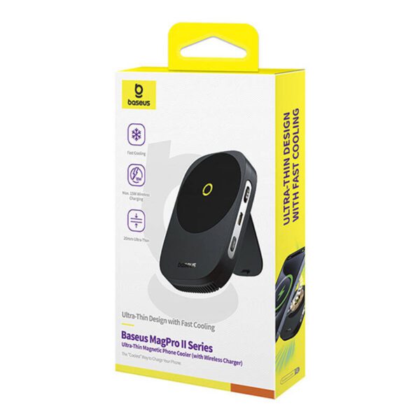 Baseus MagPro II Ultra-Thin Phone Cooler with charger (black) - Image 7