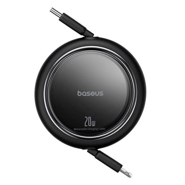 USB Cable Baseus Free2Pull USB-C to iP 20W 1m (black) - Image 3