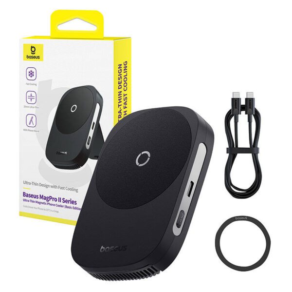 Baseus MagPro II Ultra-Thin Phone Cooler (black) - Image 9