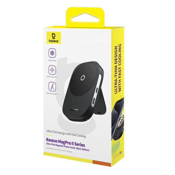 Baseus MagPro II Ultra-Thin Phone Cooler (black) - Image 7