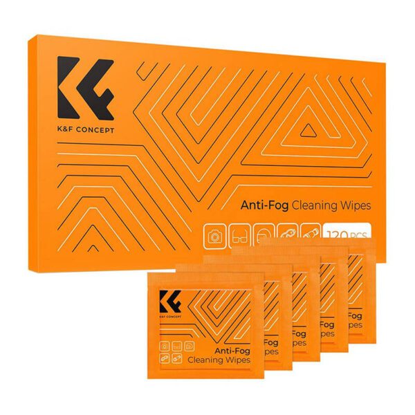 K&F Concept KF08.036 10x15 cm moistened lens/glasses cleaning wipes 120 pcs.