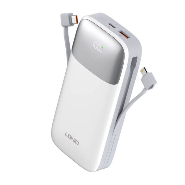 Powerbank LDNIO PQ20 22.5W 20000mAh USB-C, lightning (biały) - Image 6