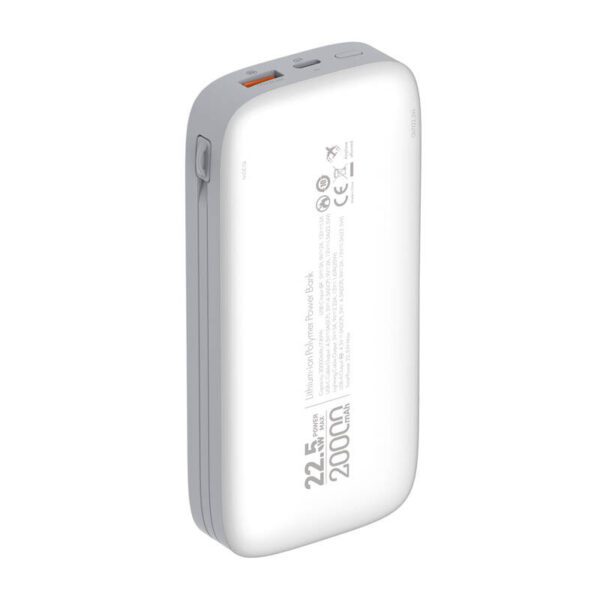 Powerbank LDNIO PQ20 22.5W 20000mAh USB-C, lightning (biały) - Image 2