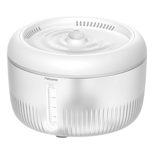 Petsuper PW02 2.5L smart dog and cat fountain/drinker (white)