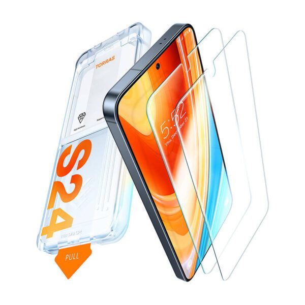 Tempered glass for Samsung S24+ Torras Install Master - Image 2