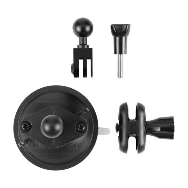 PULUZ suction cup mount for sports cameras (DJI, GoPro, Insta360) PU545B (black) - Image 2