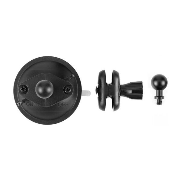 PULUZ 1/4 inch suction cup mount for sports cameras (DJI Action, GoPro, Insta360) (black) (PU544B) - Image 2