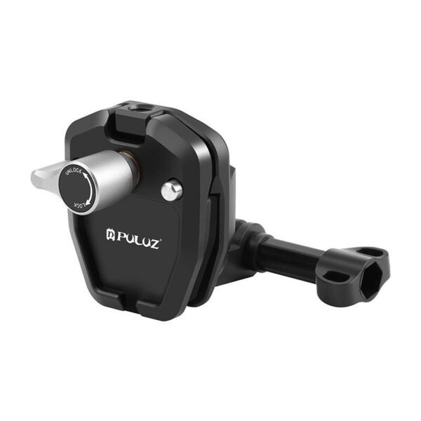 PULUZ motorcycle windshield clip for sports cameras (DJI Osmo Action 4, GoPro Hero 12, Insta360 Ace Pro / X4)(black) - Image 2