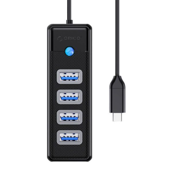 Orico HUB USB-C to 4x USB 3.0 5Gbps 0,15m Black - Image 2