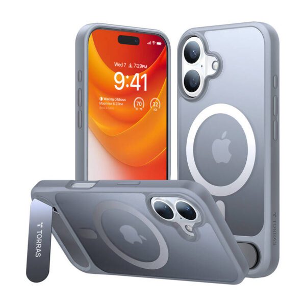 Etui Torras Pstand Series do iPhone 16 Plus (Titanium gray) - Image 2