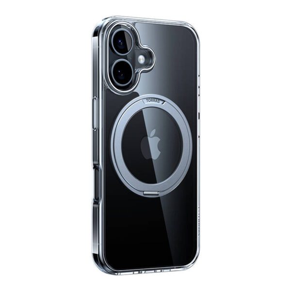 Torras Ostand Pro Case for iPhone 16 Plus (Transparent) - Image 2