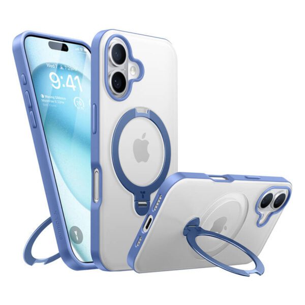 Torras Ostand Spin Case for iPhone 16 (Blue) - Image 2