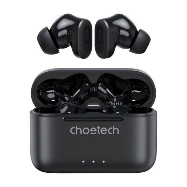TWS Choetech BH-T15 ANC+ENC Wireless Headphones (black) - Image 2