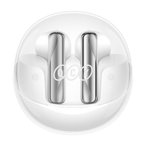 TWS QCY AilyBuds Clear T32 Headphones (white) - Image 3