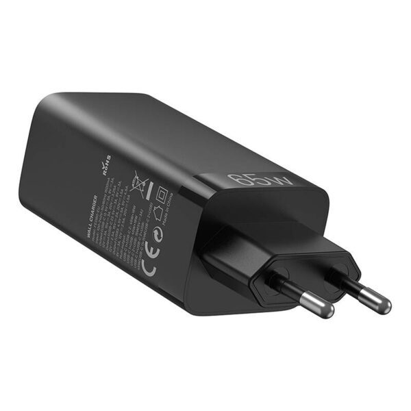 Vention FEDB0-EU 2xUSB-C 1xUSB-A 65W/30W/30W GaN network charger (black) - Image 2